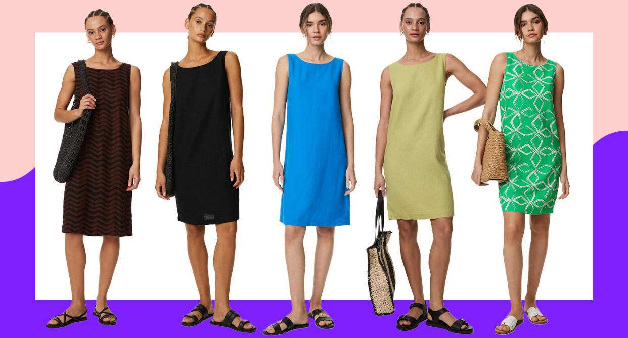 Add this versatile linen dress to your summer wardrobe ASAP. (Marks & Spencer/Yahoo Life UK)