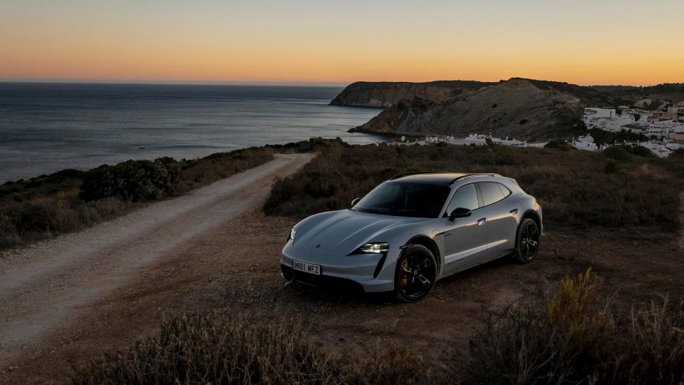 The 2023 Porsche Taycan Turbo S Cross Turismo Is Euro Road Trip Royalty photo