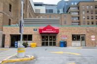 Emergency walk-in area seen at Sunnybrook Hospital in Toronto