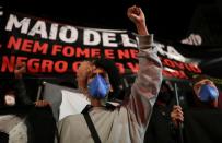 Protest against racism and police violence, in Sao Paulo