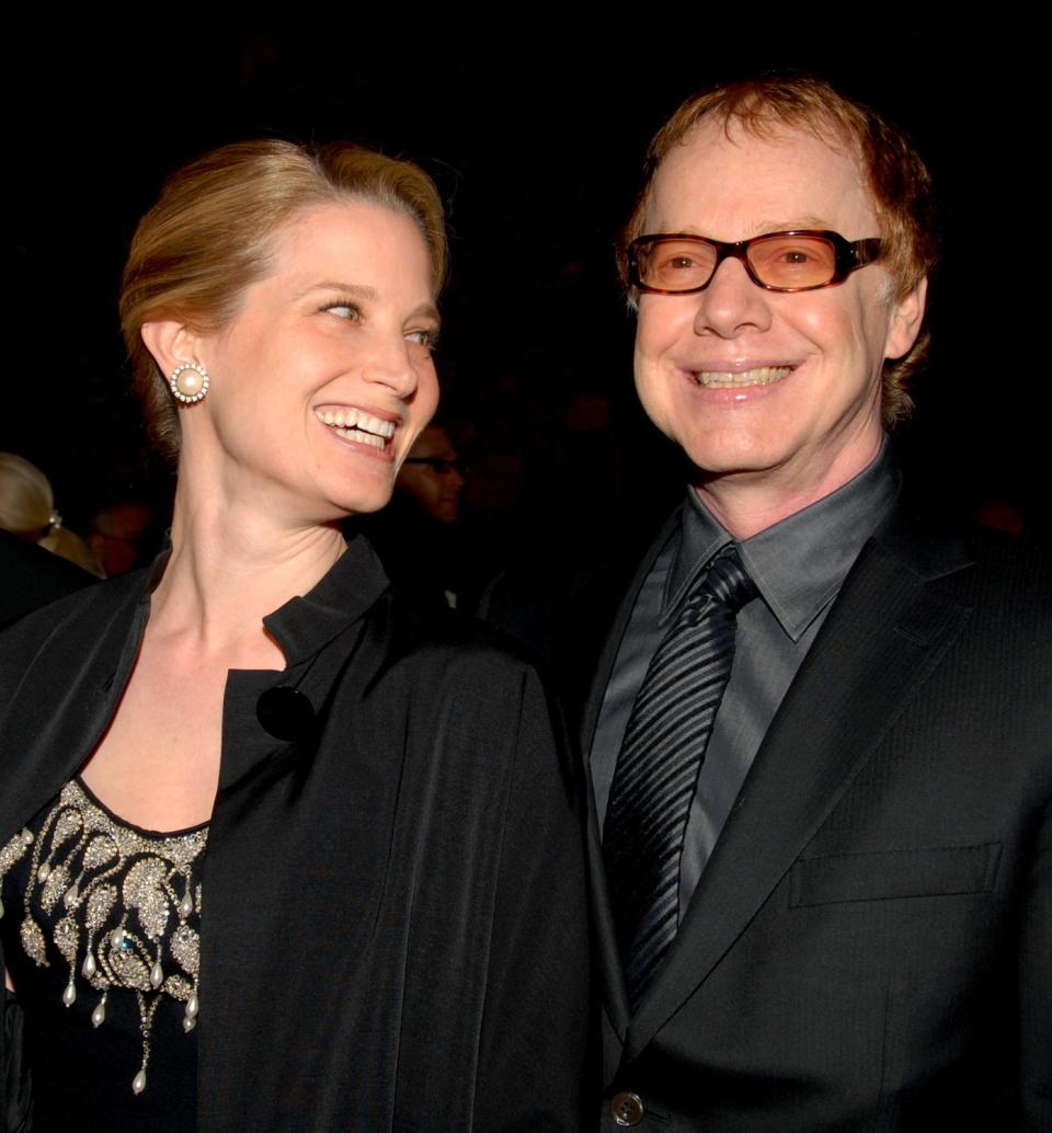 Bridget Fonda and Danny Elfman.