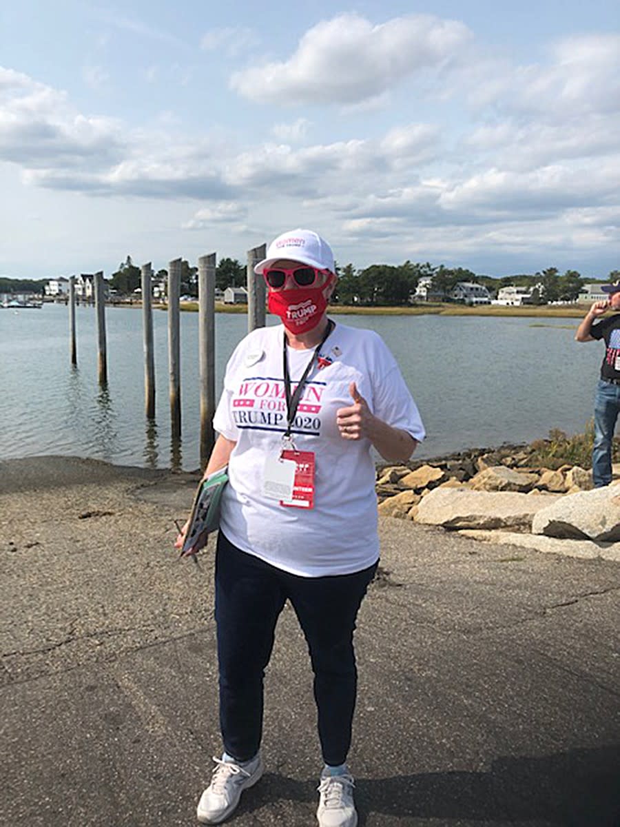 Louise Savage, a Trump supporter from Sidney, Maine.