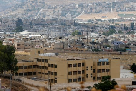 General view shows Al-Baqaa Palestinian refugee camp, near Amman