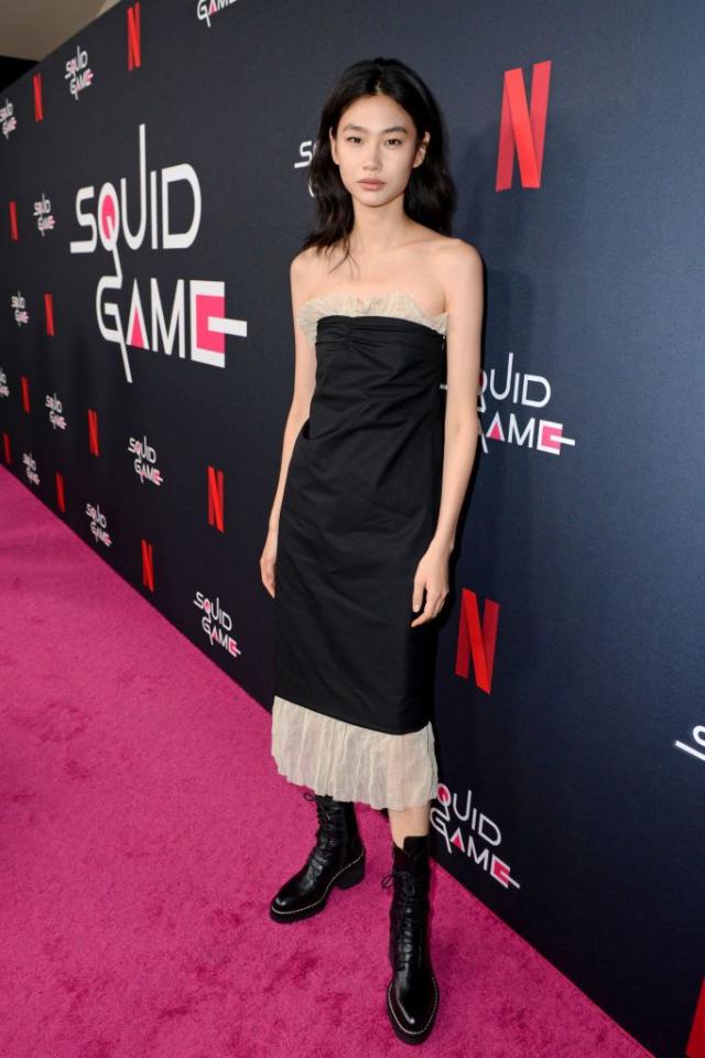 Squid Game's HoYeon Jung Wore Incredible Louis Vuitton Draped