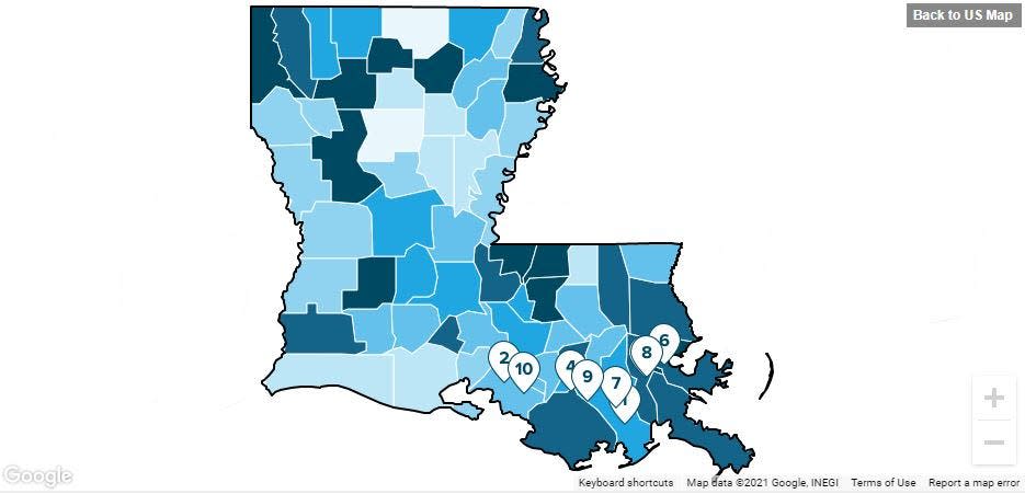 Four towns in Terrebonne and Lafourche parishes are named by SmartAsset as being among the top 10 most affordable places to live in Louisiana.