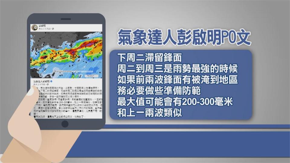 西南大雨、東北晴！　 雲嘉南高屏發布豪大雨特報　北部、東部飆高溫