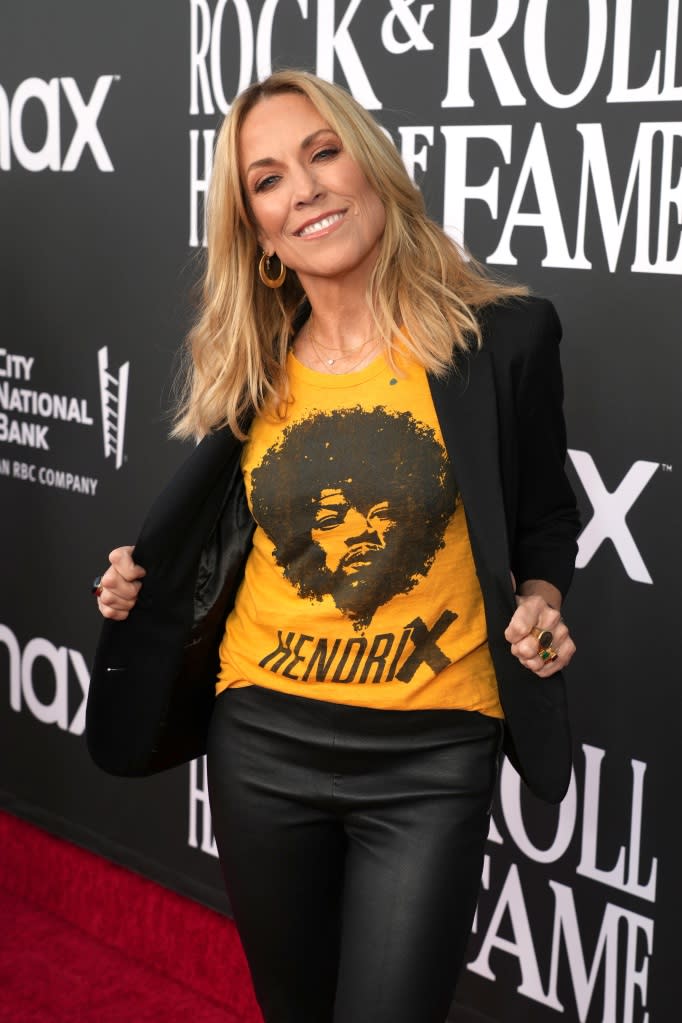 LOS ANGELES, CALIFORNIA - NOVEMBER 05: Sheryl Crow attends the 37th Annual Rock & Roll Hall of Fame Induction Ceremony at Microsoft Theater on November 05, 2022 in Los Angeles, California. (Photo by Kevin Mazur/Getty Images for The Rock and Roll Hall of Fame)