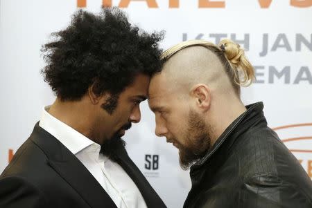 Boxing - David Haye Press Conference - O2 Arena, London - 24/11/15 David Haye and Mark De Mori pose after the press conference Action Images via Reuters / Henry Browne Livepic