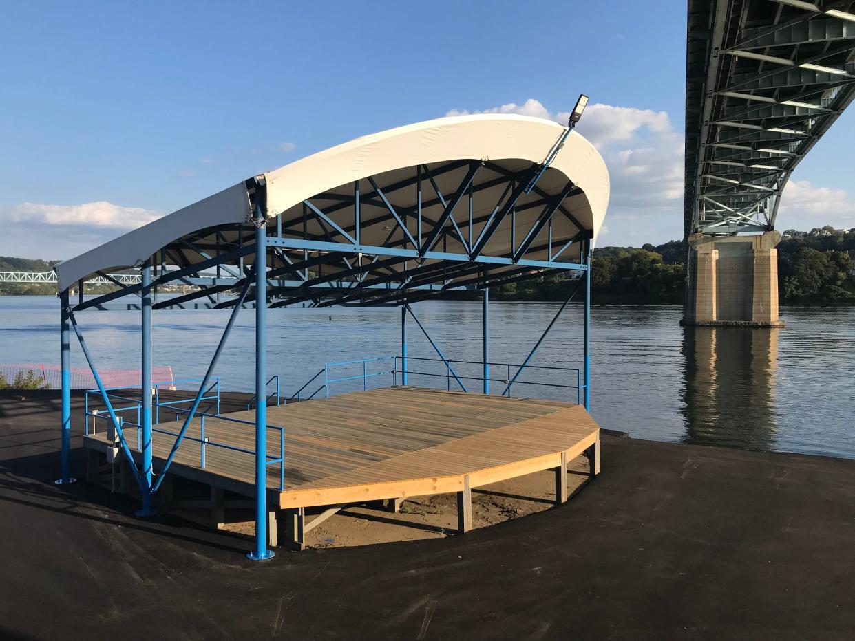 The Rochester Park Riverfront Stage will reopen.