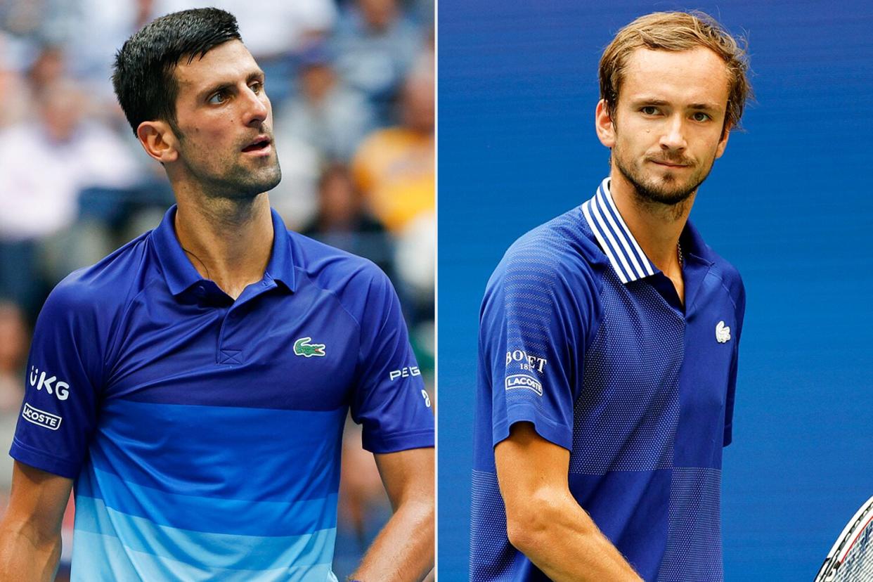 Novak Djokovic and Daniil Medvedev