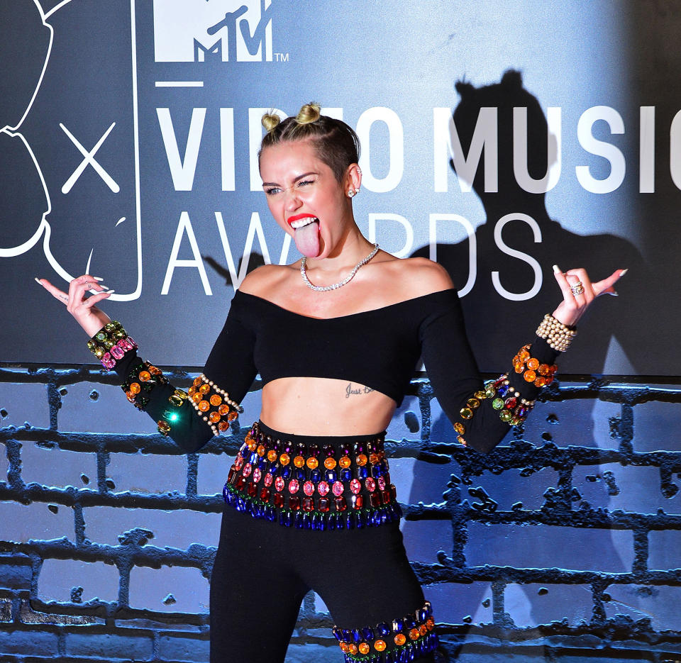 <p>No. Miley Cyrus hosted two years ago. Sean “Diddy” Combs hosted in 2005. Perry and Cyrus are the only past winners of Video of the Year to host. They won for “Firework” and “Wrecking Ball,” respectively. (Photo: Getty Images) </p>