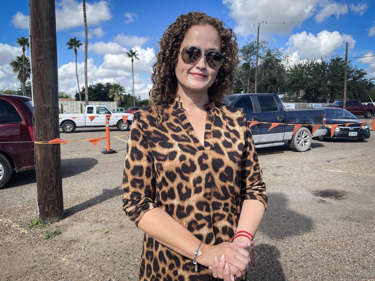 Aleyda Gonzalez said her vote was a vote for the protection of voting rights and she voted Democrat in Edinburg in the Rio Grande Valley of Texas.  (Suzanne Gamboa / NBC News)