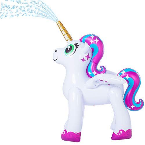 4) Inflatable Unicorn Sprinkler