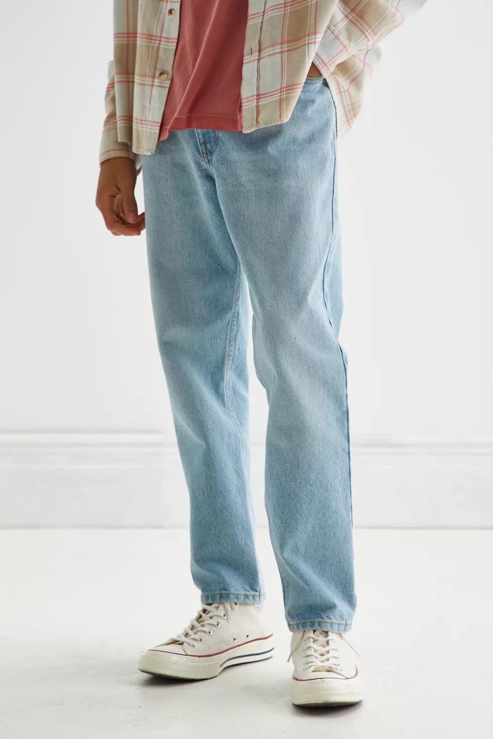 mens light wash jeans, Urban Outfitters BDG Dad Fit Jean 