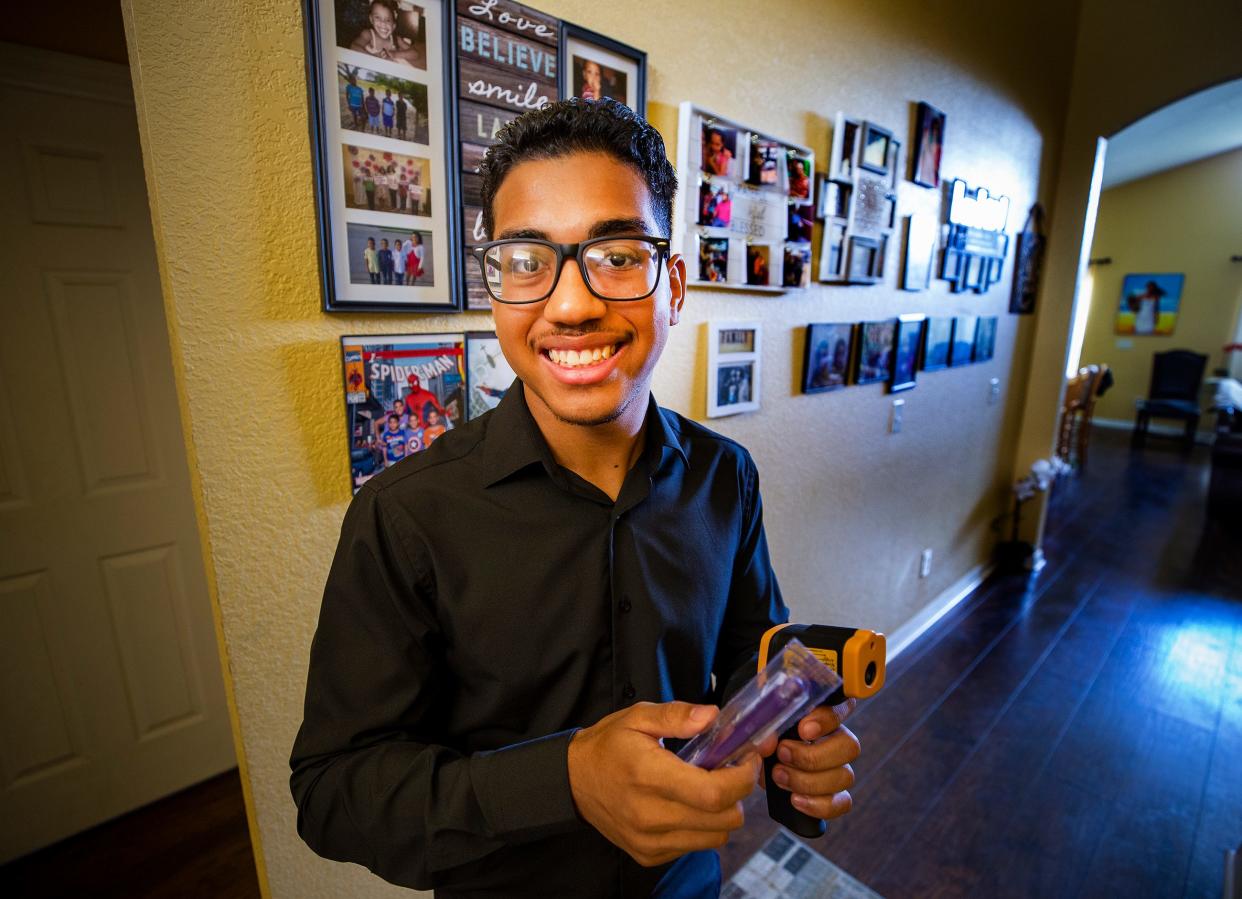 Daniel Moya, 16, a Lake Wales High School student was one of about 100 students nationwide selected for the NASA Student Enhancement in Earth and Space Science summer internship.