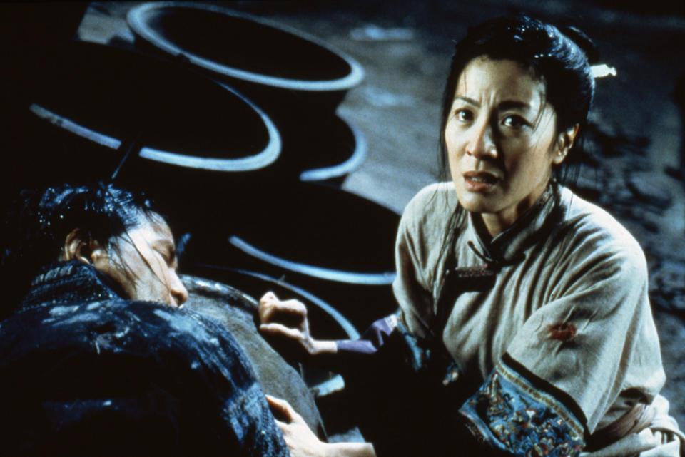 2000年，楊紫瓊在《臥虎藏龍》飾演鏢師俞秀蓮，讓她順利踏進好萊塢。（圖 / 法新社）