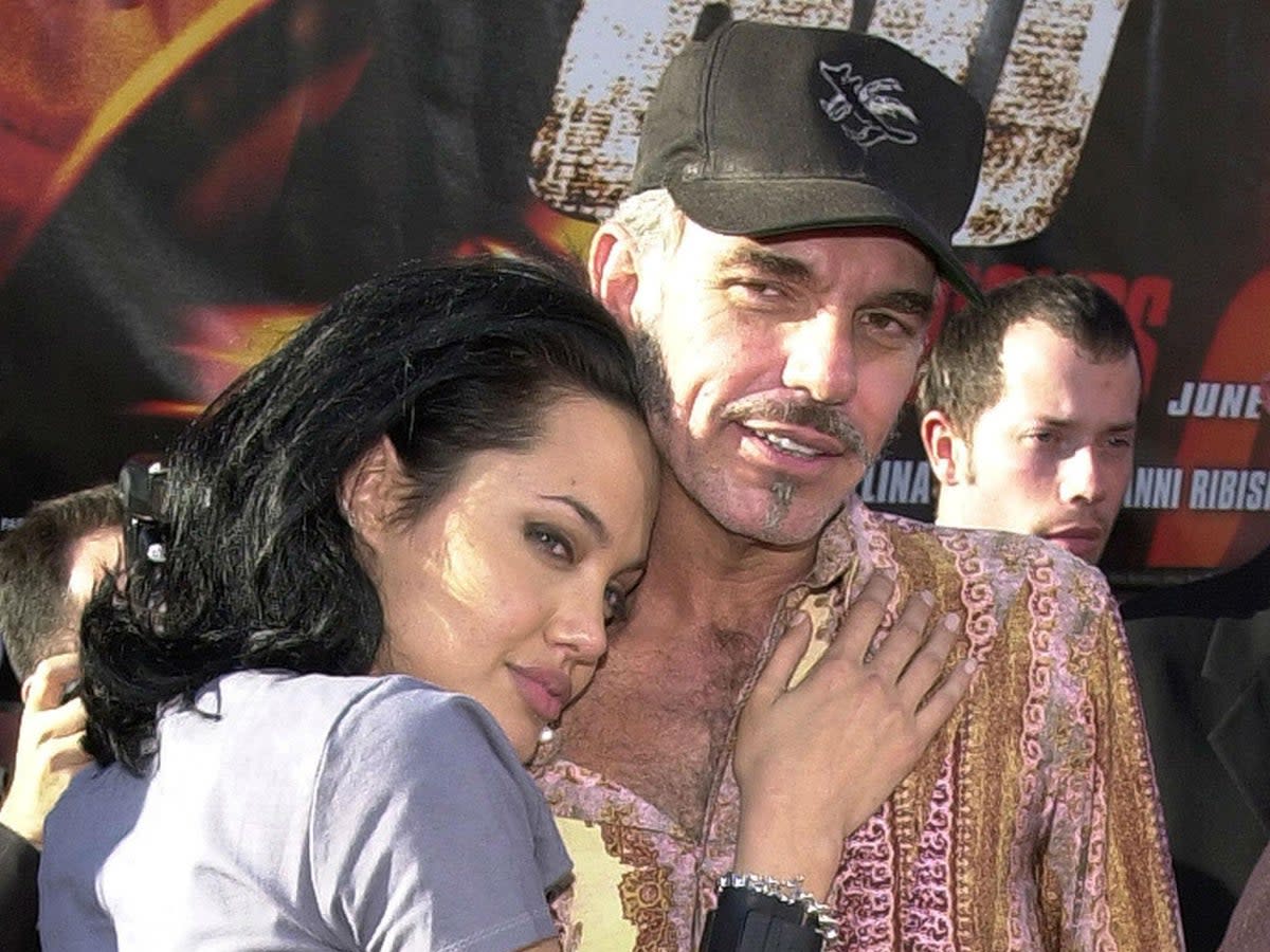 Angelina Jolie and Billy Bob Thornton, loved-up in 2000 (Getty)