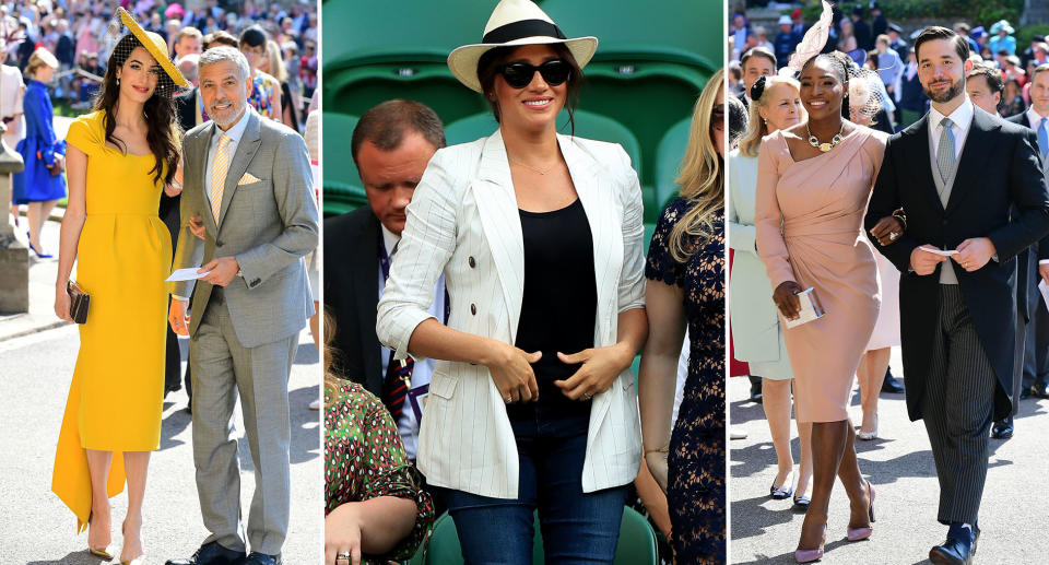 Meghan is friends with the Clooneys and Serena Williams. [Photos: Getty/PA]