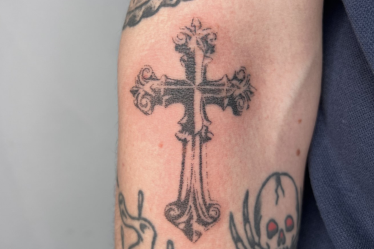 Cross tattoo<p>Jake Elston</p>