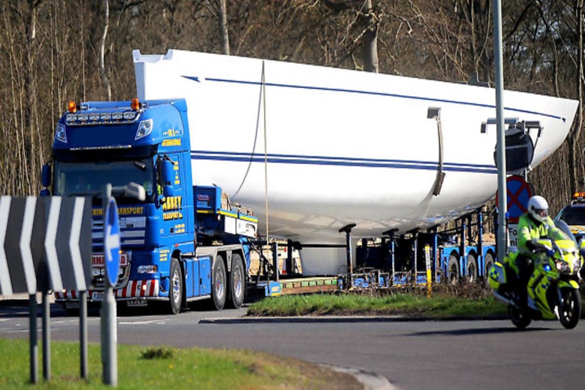 A 70ft yacht is to cause delays as it hits Norfolk's busiest roads this week <i>(Image: Newsquest)</i>