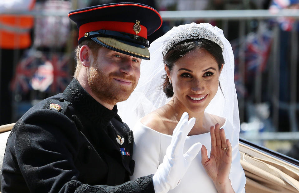 Meghan and Harry married in May last year. Source: Getty