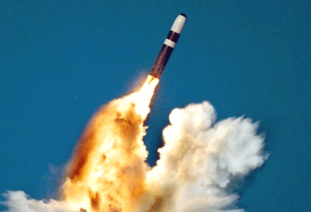 Trident is a US made submarine-launched ballistic missile (SLBM) (Getty)