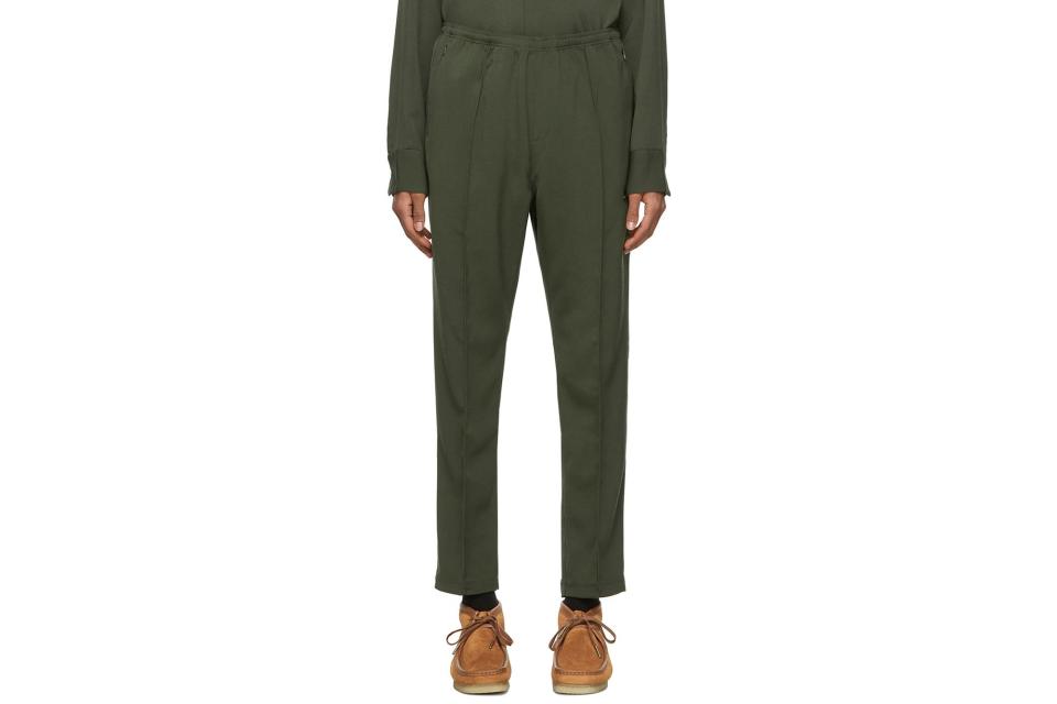 Needles doeskin warm-up track pants (was $350, 43% off)
