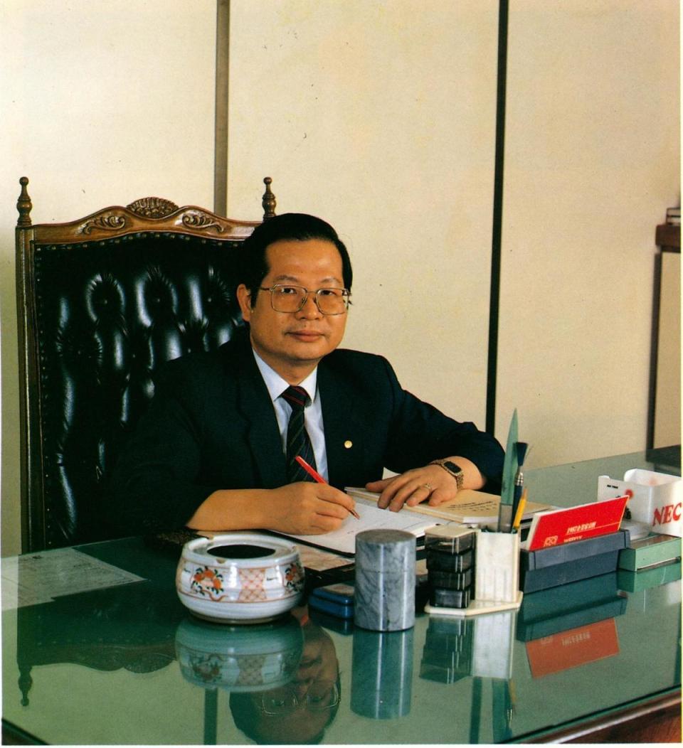 1982年，陳勝宏成為陽明山信用合作社理事主席，即銀行董事長。（陳勝宏提供）