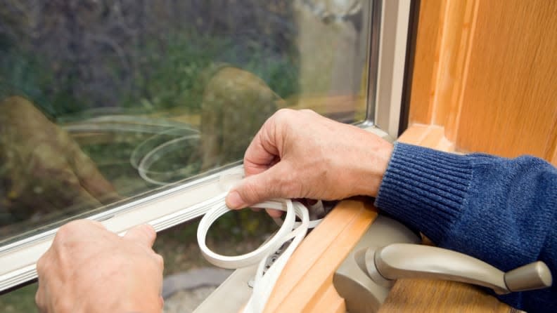 Another simple and affordable way to fix leaking windows is to install weather sealing tape or weatherstripping if your windows have cracks around the edges of the glass, or if the window sash isn't closing all the way.