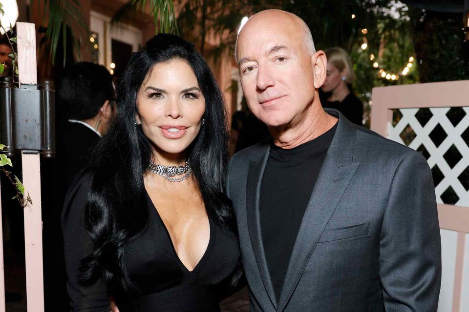 <p>Stefanie Keenan/WireImage</p> Lauren Sánchez and Jeff Bezos