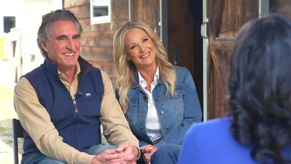 PHOTO: North Dakota Gov. Doug Burgum and Kathryn Burgum are seen in an interview. (ABC News)