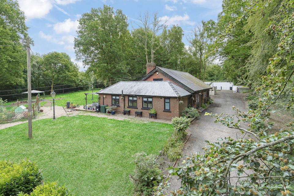 The four-bedroom property, near Caterham in Surrey, has an Airbnb annexe and the historic fort, set in 7.5 acres of ancient woodland. (Solent)