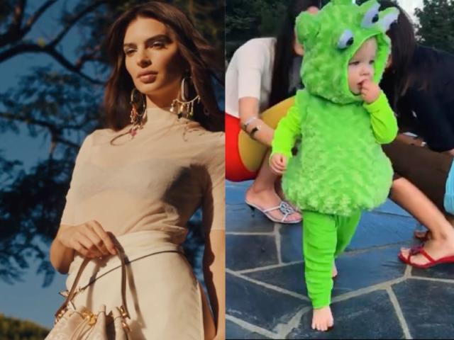 Emily Ratajkowski's one-year-old son makes fashion campaign debut in Tory  Burch ad