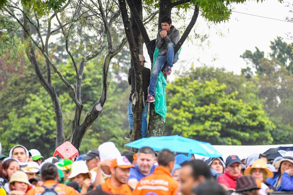 FOTOS: El Papa y su primer gran evento de masas en Colombia