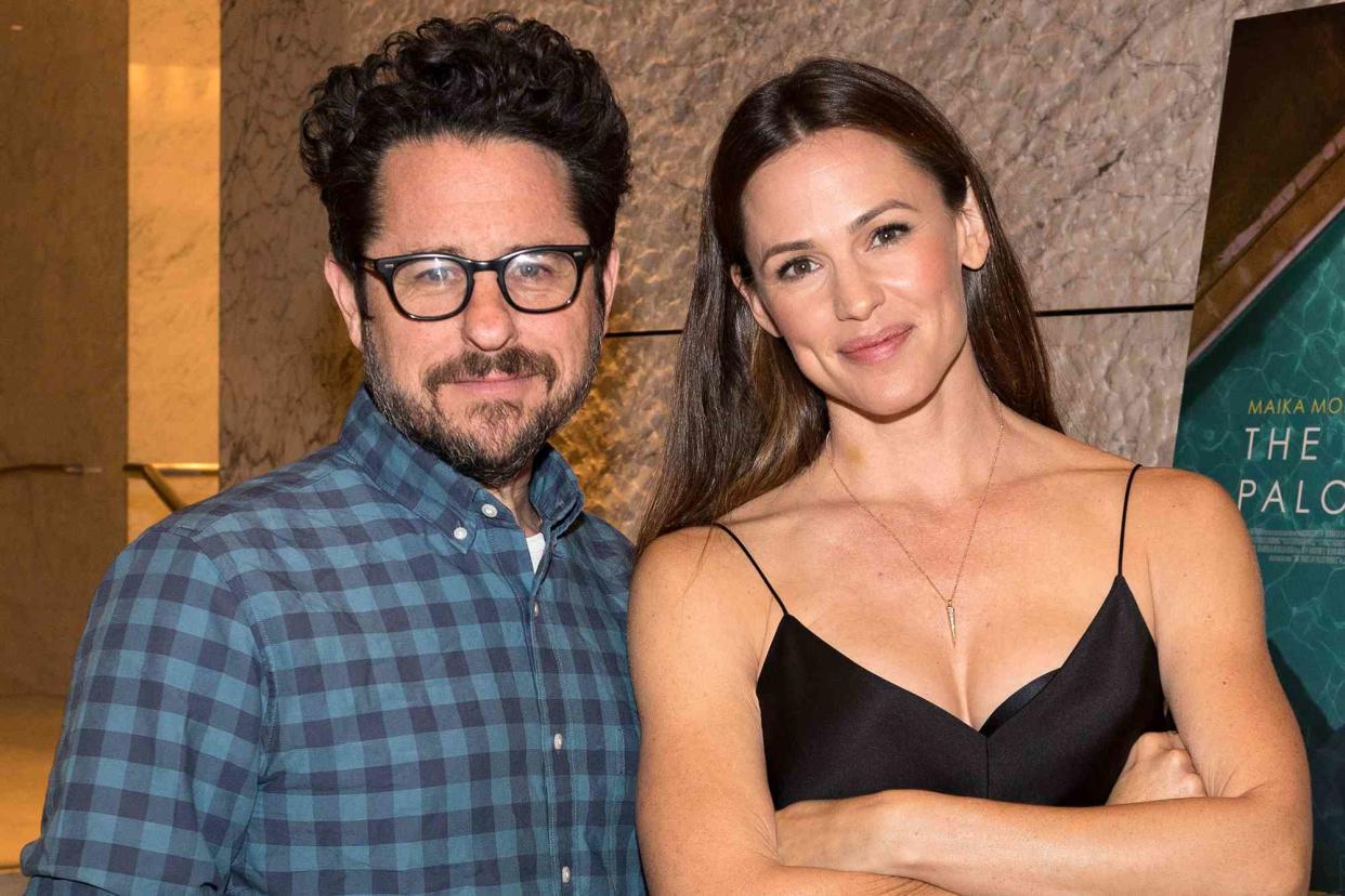 <p>Christopher Polk/Getty </p> J.J. Abrams and Jennifer Garner on Nov. 21, 2017 in Los Angeles, California