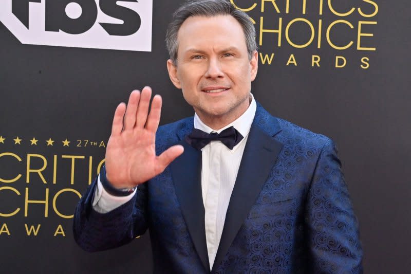 Christian Slater attends the Critics Choice Awards in Los Angeles in 2022. File Photo Jim Ruymen/UPI