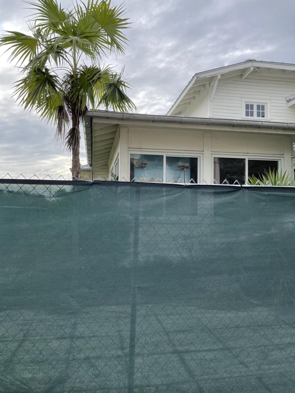 Olde Naples Building under renovation, as seen on Oct. 9, 2023.