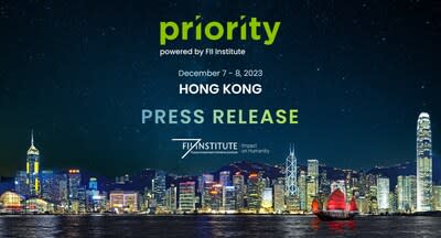 Inaugural Asia FII PRIORITY Summit Powered By FII Institute To Take Place In Hong Kong On 7 & 8 December