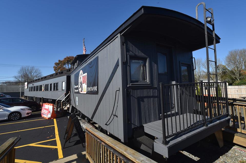 Missing Link BBQ in Somerset, seen here Thursday, Nov. 2, 2023, recently opened the doors of its renovated train car for dining.