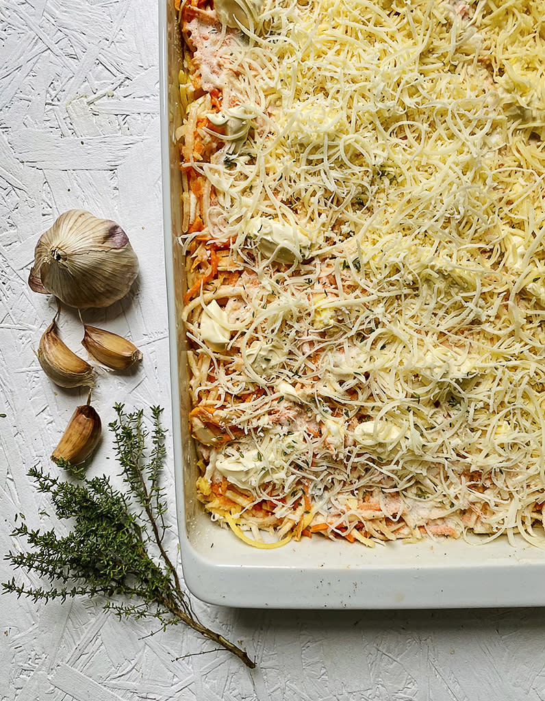 Gratin de légumes racines