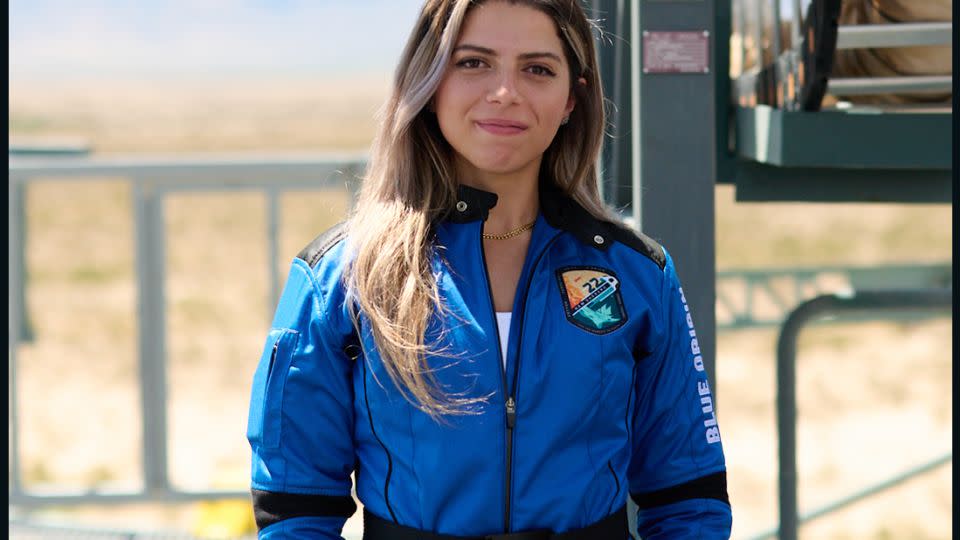 Sabry was chosen to join the Blue Origins flight by the non-profit Space for Humanity - Blue Origin