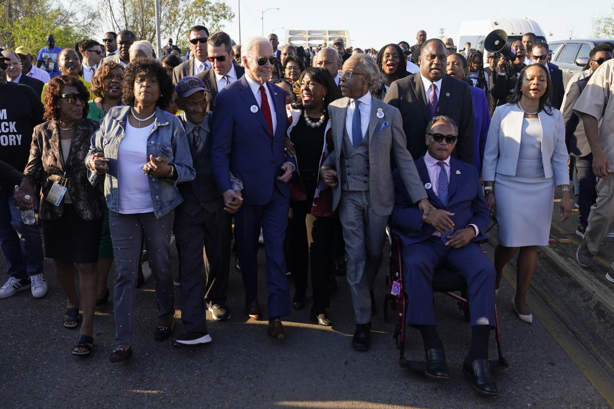 #In Selma, Biden says right to vote remains under assault