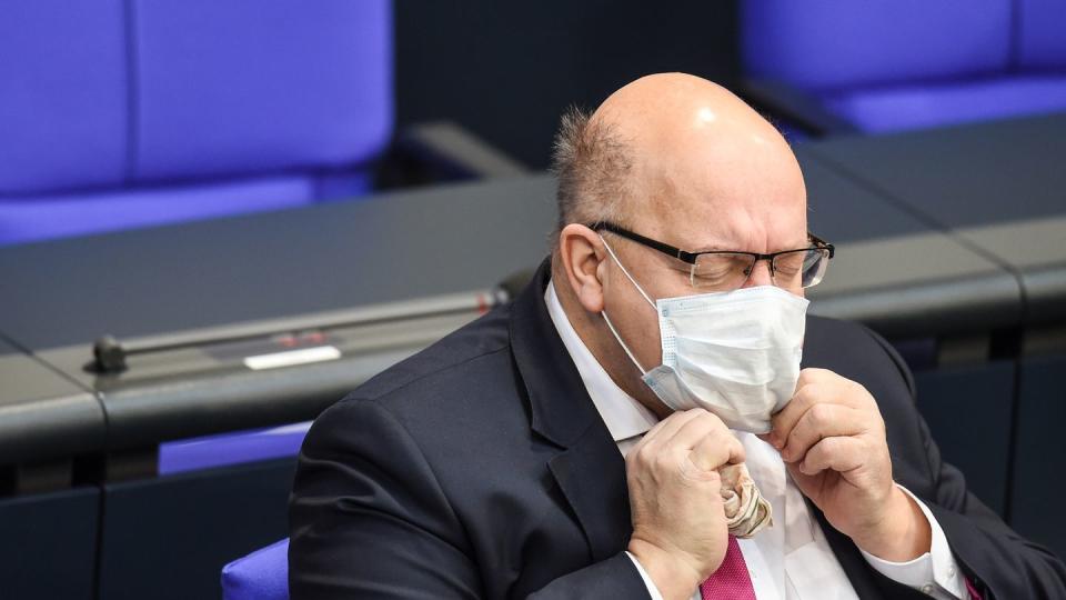 Peter Altmaier (CDU), Bundesminister für Wirtschaft und Energie, im Bundestag.