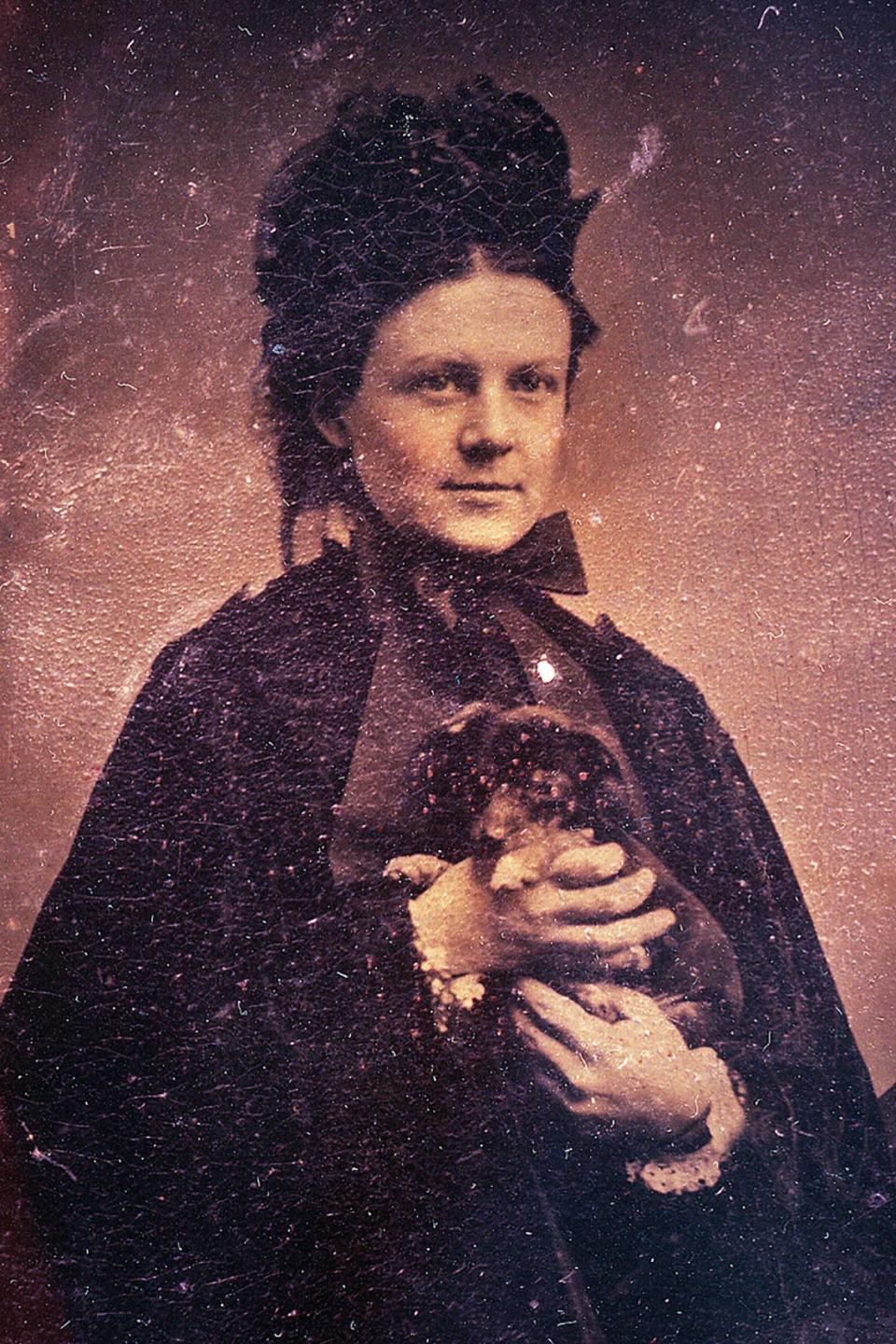 Susan Dimock M.D. with her dog, Dotty.