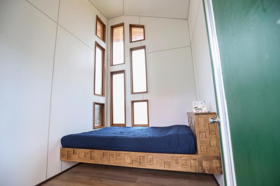 Architecture students at Drury University designed and helped build a tiny house at the Revive 66 Campground, which serves Springfield's unhoused population.