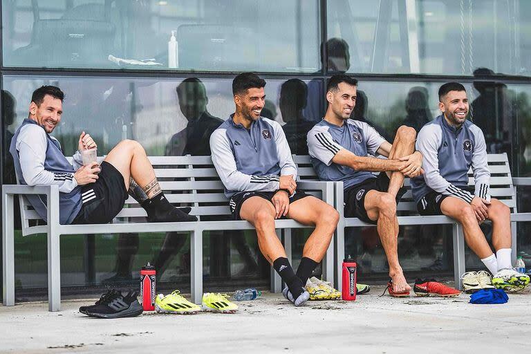 Lionel Messi, Luis Suárez, Sergio Busquets y Jordi Alba se volvieron a reencontrar en el Inter Miami