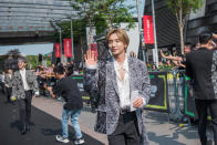 Super Junior arrives on the red carpet. (PHOTO: Kamp Singapore)