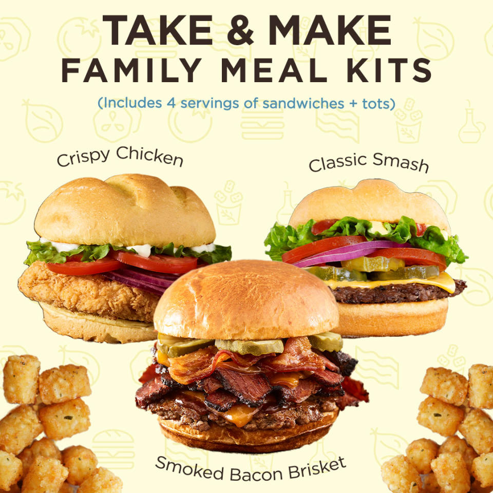 Enjoy $5 off all Smashburger meal kits throughout Memorial Day weekend. (Smashburger)