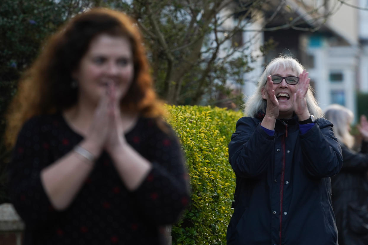 The Clap for our Carers event is set to take place Thursday at 8pm. (Photo by Ian Forsyth/Getty Images)