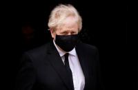 Britain's Prime Minister Boris Johnson outside Downing Street in London